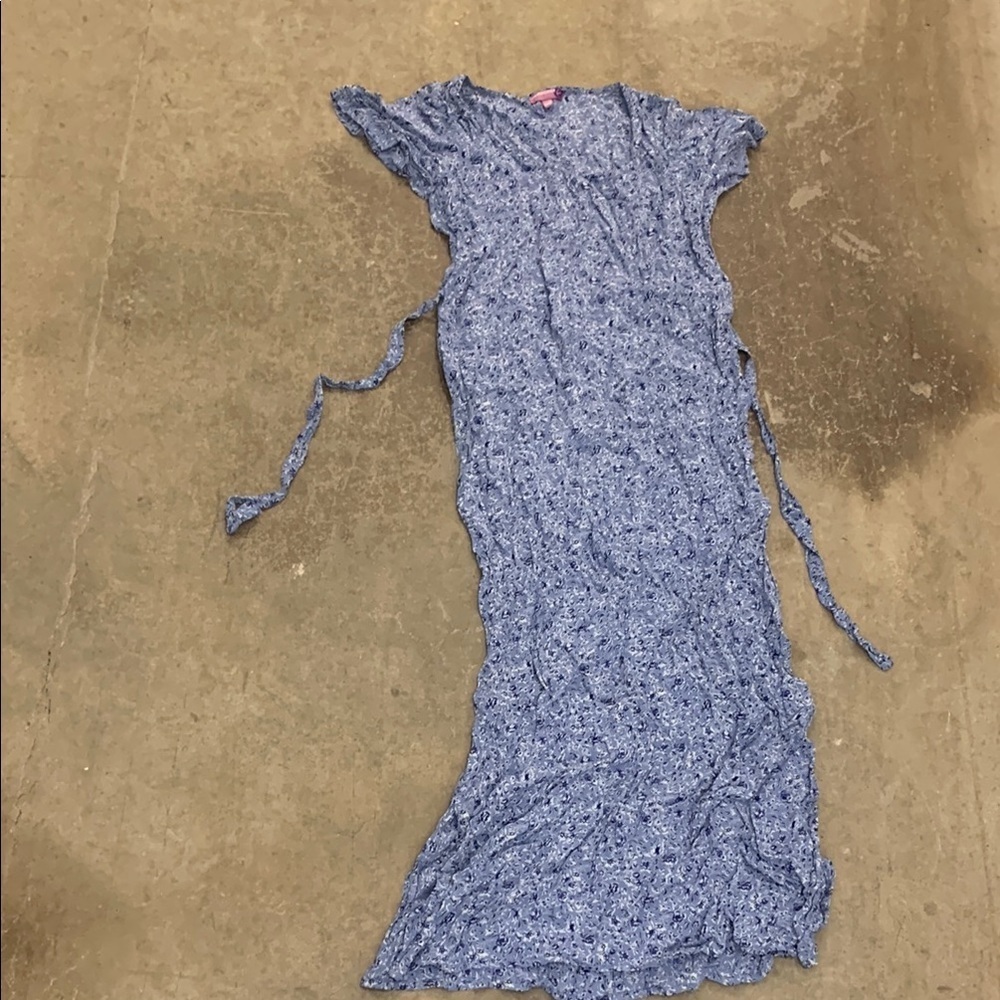 Vintage forecast ditsy floral maxi dress whimsical cottagecore fairy